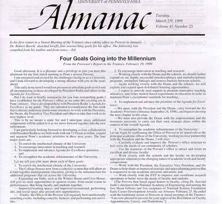 University of Pennsylvania Almanac