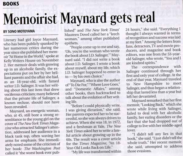 Memorist Maynard gets real