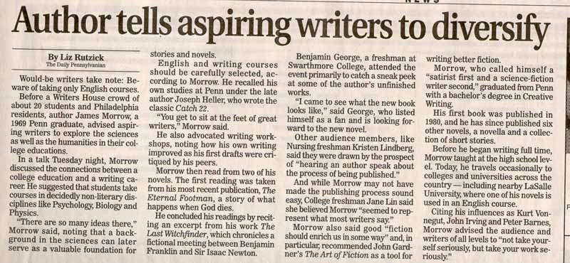 Author tells aspiring writers to diversify