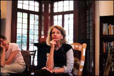   'Vanity Fair' editor Judy Bachrach speaks to students about what it's like to be a shy journalist in a talk held at the Kelly 
    Writers House