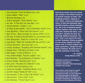 KWH The First 10 Years CD back cover